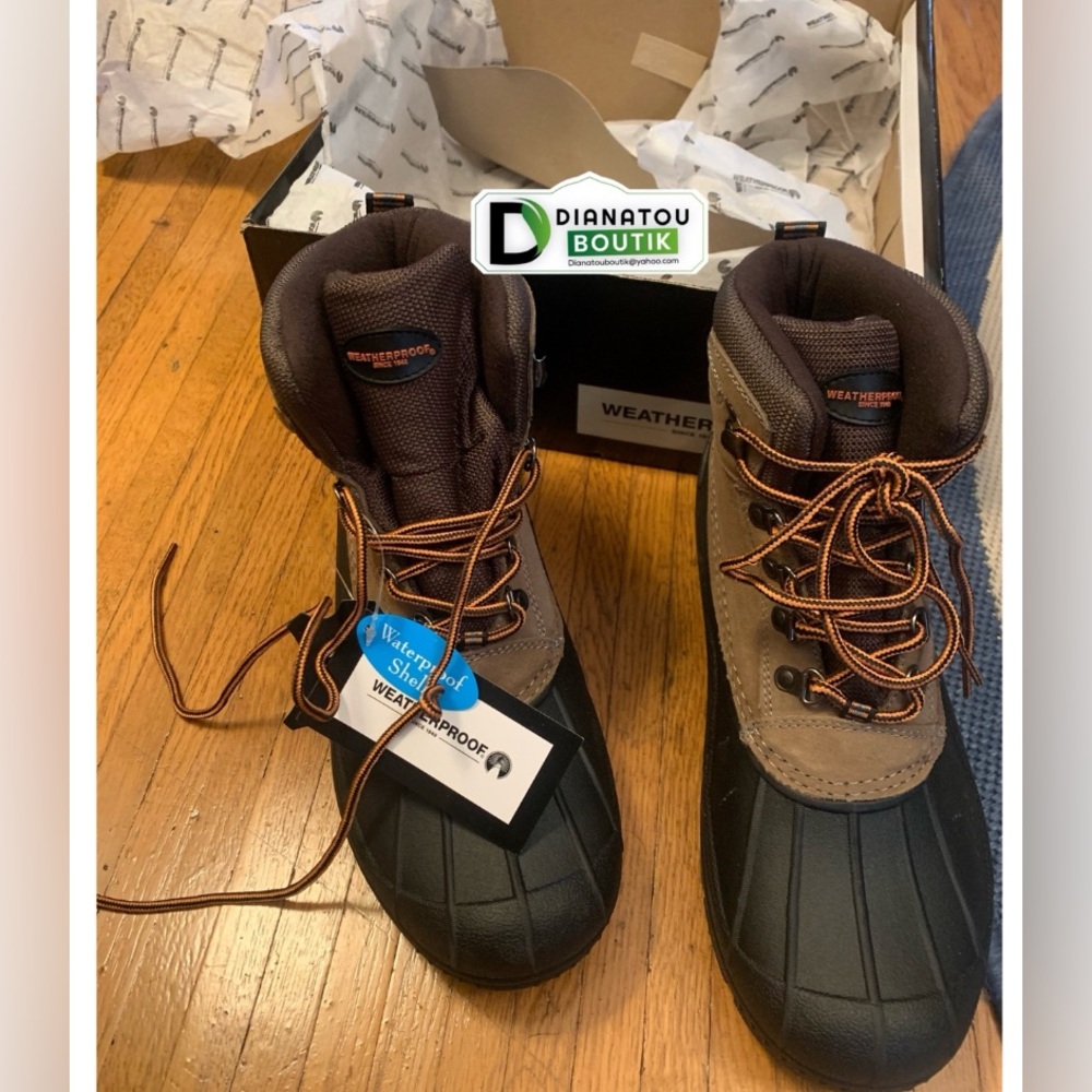 Men's Weatherproof Winter Duck Boots 
Size 9